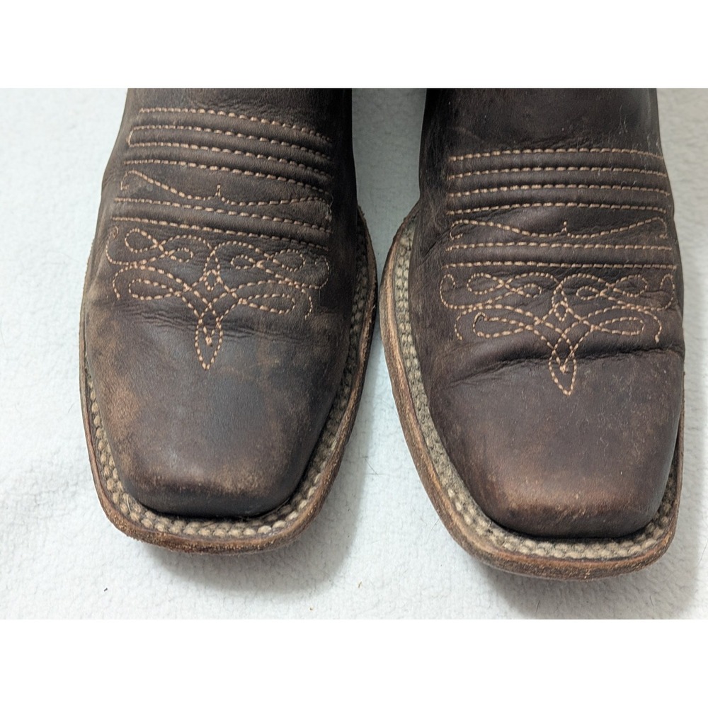 CIRCLE G by CORRAL Women's Black/Brown Distressed Arrowhead Boots Sz 8 - Picture 8 of 11